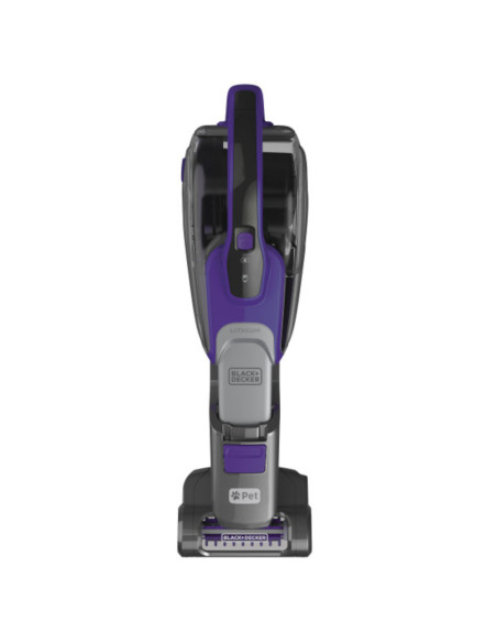 Aspiradora De Mano Black Decker Inalámbrica Para Mascotas 2 Velocidades Recargable Gris-Purpura