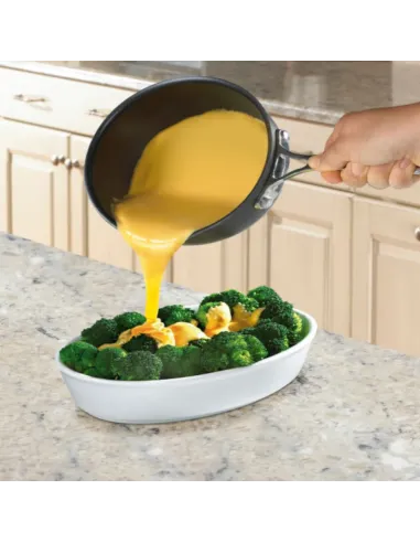 Olla Cuisinart 1 L Antiadherente De Cerámica Anodizada Con Mango Acero Inox Y Tapa