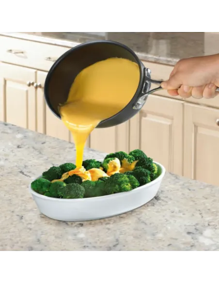 Olla Cuisinart 1 L Antiadherente De Cerámica Anodizada Con Mango Acero Inox Y Tapa