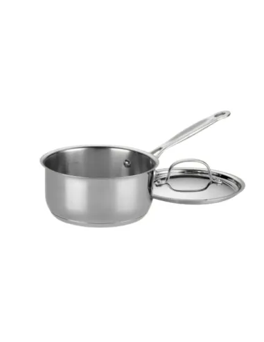 Olla Cuisinart 1.5 L Con Mango-Tapa Acero Inox Para Todo Tipo De Cocina