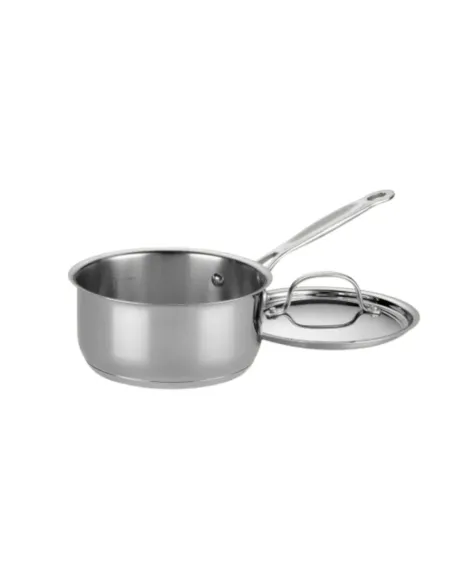 Olla Cuisinart 1.5 L Con Mango-Tapa Acero Inox Para Todo Tipo De Cocina