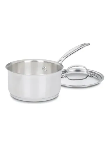 Olla Cuisinart 1.5 L Con Mango-Tapa Acero Inox Para Todo Tipo De Cocina
