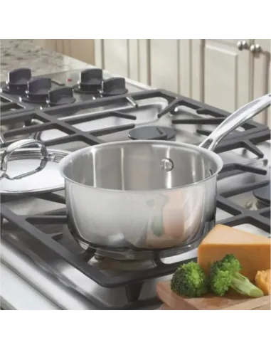 Olla Cuisinart 1.5 L Con Mango-Tapa Acero Inox Para Todo Tipo De Cocina
