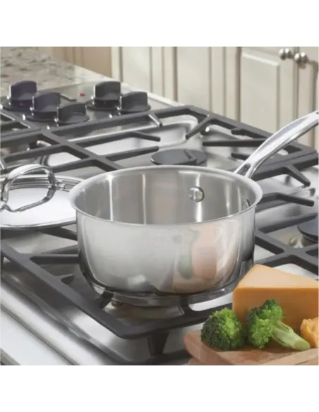 Olla Cuisinart 1.5 L Con Mango-Tapa Acero Inox Para Todo Tipo De Cocina