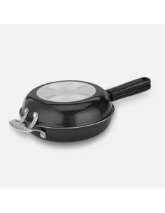 Set De Sartenes Entrelazados Cuisinart 2Pz Antiadhrente Cerámica Negro 2