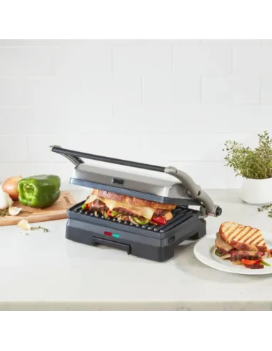Sandwhichera Cuisinart Eléctrica Panini 3 En 1 Acero Inoxidable