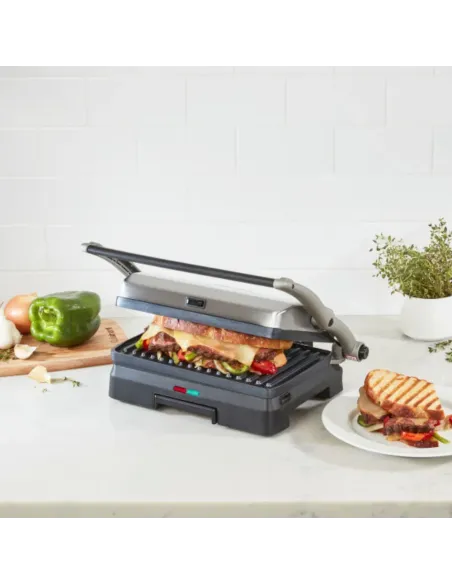 Sandwhichera Cuisinart Eléctrica Panini 3 En 1 Acero Inoxidable