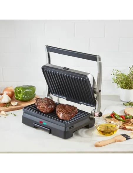 Sandwhichera Cuisinart Eléctrica Panini 3 En 1 Acero Inoxidable