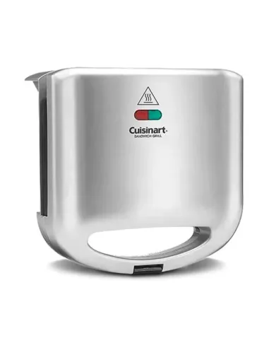 Sandwhichera Cuisinart 2 Panes 1000 W Luces Indicadoras Acero Inox.