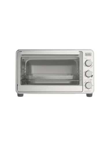 Horno Tostador Black Decker Air Fryer 8 Rebanadas 1500 W 23 L 6 Funciones Acero Inox