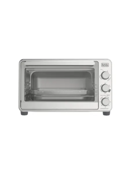 Horno Tostador Black Decker Air Fryer 8 Rebanadas 1500 W 23 L 6 Funciones Acero Inox