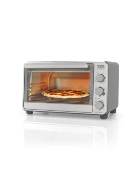 Horno Tostador Black Decker Air Fryer 8 Rebanadas 1500 W 23 L 6 Funciones Acero Inox