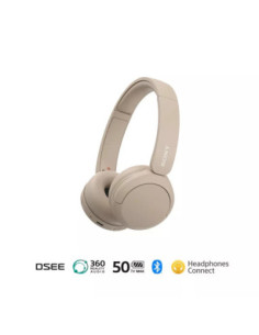 Audífonos Sony Inalámbrico Diadema 30 mm 20 20 kHz Microf Integr 50H Dur Crema 2