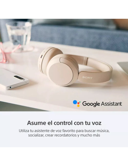 Audífonos Sony Inalámbrico Diadema 30 mm 20 20 kHz Microf Integr 50H Dur Crema