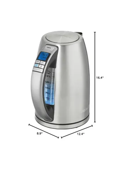 Tetera Eléctrica Cuisinart 1.7 L 1500 W 6 Funciones Pantalla Acero Inoxidable