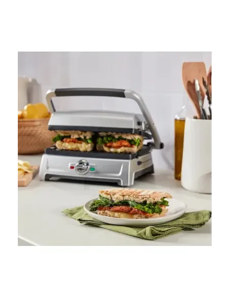 Parrilla Multifunción 5 En 1 Cuisinart Eléctrica Acero Inox. Temperatura Ajustable Tapa Removible
