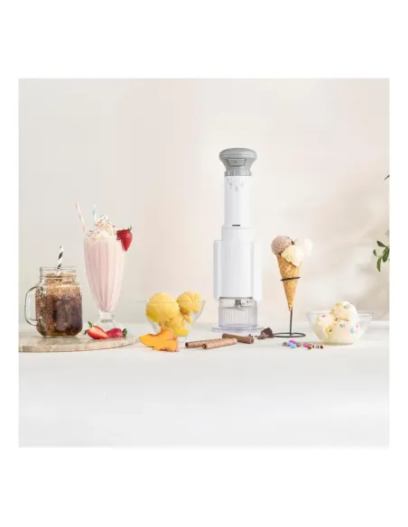 Máquina Para Hacer Helado Cuisinart 5 En 1 Prograbable Blanco