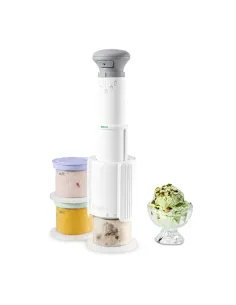 Máquina Para Hacer Helado Cuisinart 5 En 1 Prograbable Blanco