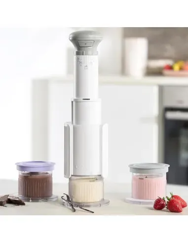 Máquina Para Hacer Helado Cuisinart 5 En 1 Prograbable Blanco