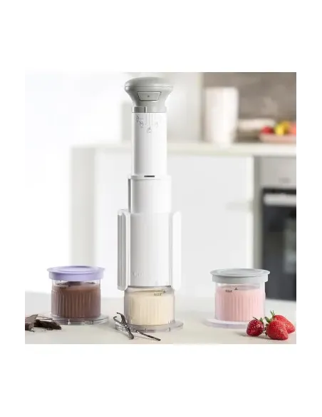 Máquina Para Hacer Helado Cuisinart 5 En 1 Prograbable Blanco