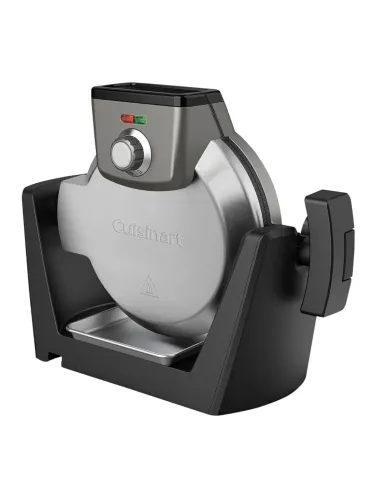 Waflera Cuisinart Estilo Belga 4 Secciones Redondo 1200 W 5 Funciones Antiadherente Acero Inox.