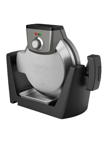 Waflera Cuisinart Estilo Belga 4 Secciones Redondo 1200 W 5 Funciones Antiadherente Acero Inox.