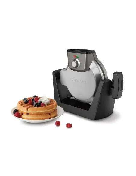 Waflera Cuisinart Estilo Belga 4 Secciones Redondo 1200 W 5 Funciones Antiadherente Acero Inox.