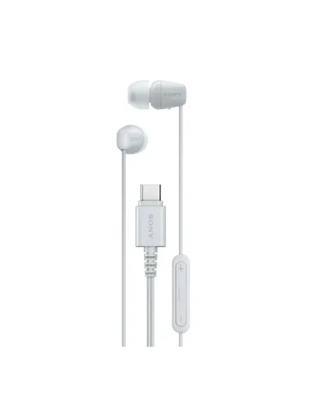 Audífonos Sony Alambrico 5 mm USB-C Microf. Integr. Blanco