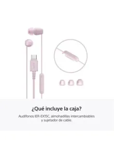Audífonos Sony Alambrico 5 mm USB-C Microf. Integr. Rosado 2