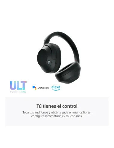 Audífonos Sony Inalámbrico Diadema Alexa Microf. Integr. 50H Dur. Negro