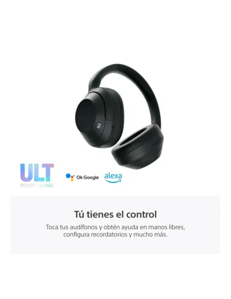 Audífonos Sony Inalámbrico Diadema Alexa Microf. Integr. 50H Dur. Negro