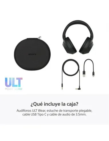 Audífonos Sony Inalámbrico Diadema Alexa Microf. Integr. 50H Dur. Negro