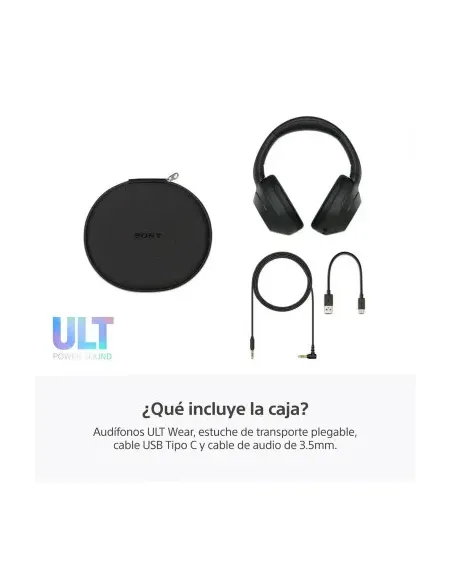 Audífonos Sony Inalámbrico Diadema Alexa Microf. Integr. 50H Dur. Negro