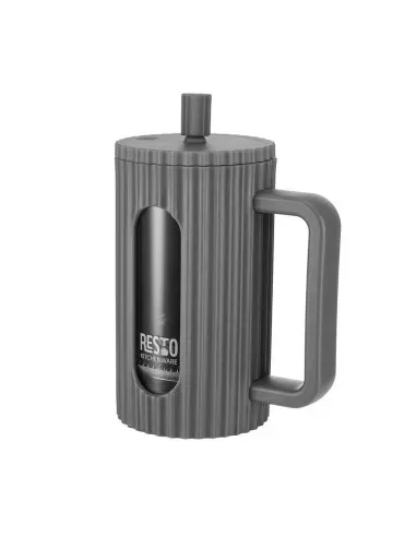 Cafetera Resto Tipo Prensa Francesa 600 ml Filtro Inox Tapa Plástica