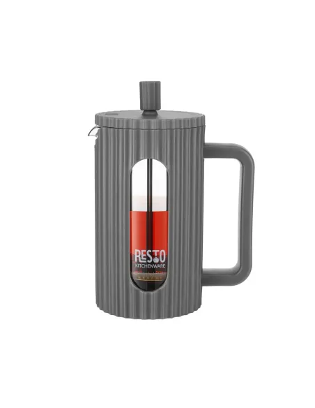 Cafetera Resto Tipo Prensa Francesa 600 ml Filtro Inox Tapa Plástica