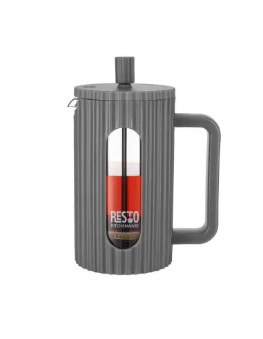 Cafetera Resto Tipo Prensa Francesa 1000 ml Filtro Inox Tapa Plástica