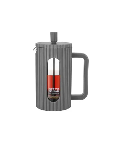 Cafetera Resto Tipo Prensa Francesa 1000 ml Filtro Inox Tapa Plástica