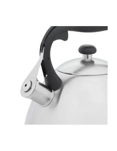 Tetera Clásica Resto Con Silbador 2.7 L Acero Inoxidable Induccion Blanca