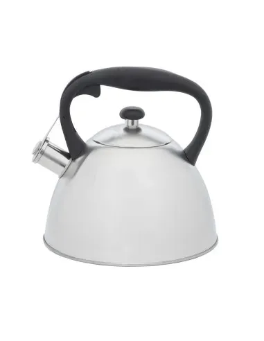 Tetera Clásica Resto Con Silbador 2.7 L Acero Inoxidable Induccion Blanca