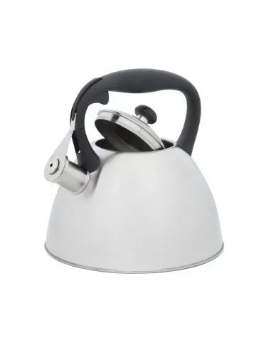 Tetera Clásica Resto Con Silbador 2.7 L Acero Inoxidable Induccion Blanca