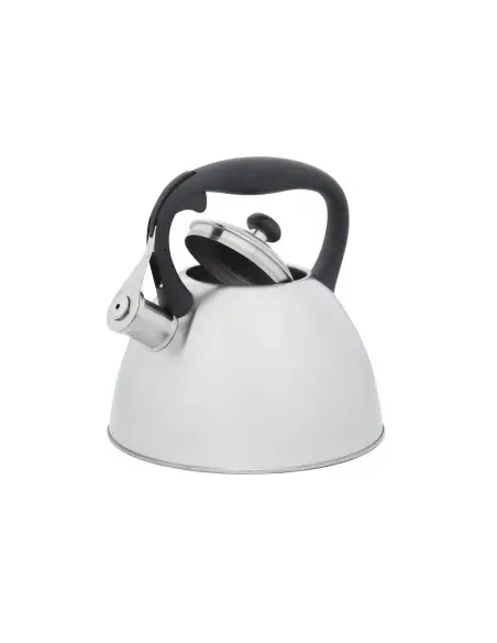 Tetera Clásica Resto Con Silbador 2.7 L Acero Inoxidable Induccion Blanca