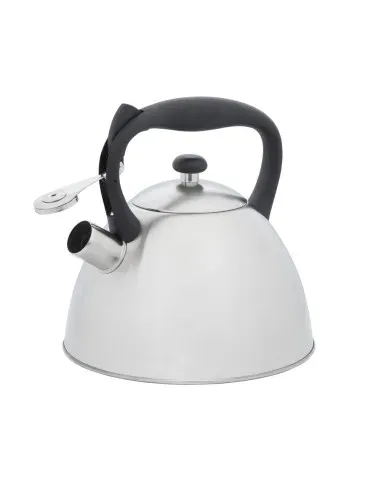 Tetera Clásica Resto Con Silbador 2.7 L Acero Inoxidable Induccion Blanca