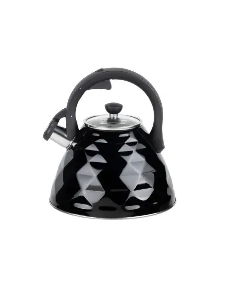 Tetera Clásica Resto Con Silbador 3.0 L Acero Inoxidable Induccion Negra
