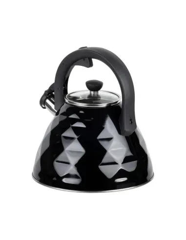 Tetera Clásica Resto Con Silbador 3.0 L Acero Inoxidable Induccion Negra