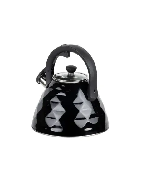 Tetera Clásica Resto Con Silbador 3.0 L Acero Inoxidable Induccion Negra
