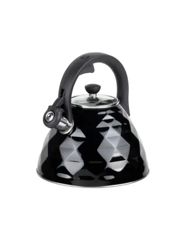 Tetera Clásica Resto Con Silbador 3.0 L Acero Inoxidable Induccion Negra