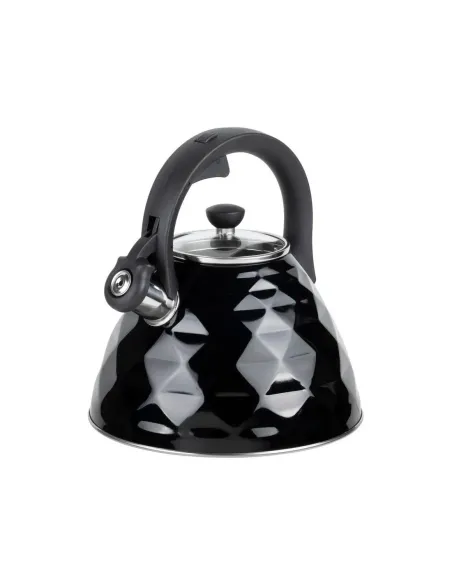 Tetera Clásica Resto Con Silbador 3.0 L Acero Inoxidable Induccion Negra