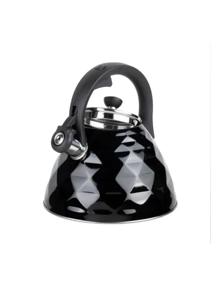 Tetera Clásica Resto Con Silbador 3.0 L Acero Inoxidable Induccion Negra