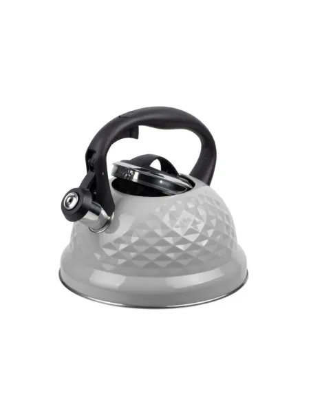 Tetera Clásica Resto Con Silbador 3.0 L Acero Inoxidable Induccion Gris