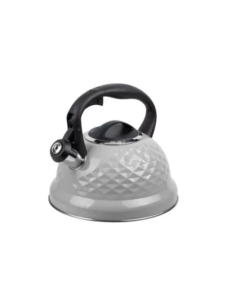Tetera Clásica Resto Con Silbador 3.0 L Acero Inoxidable Induccion Gris